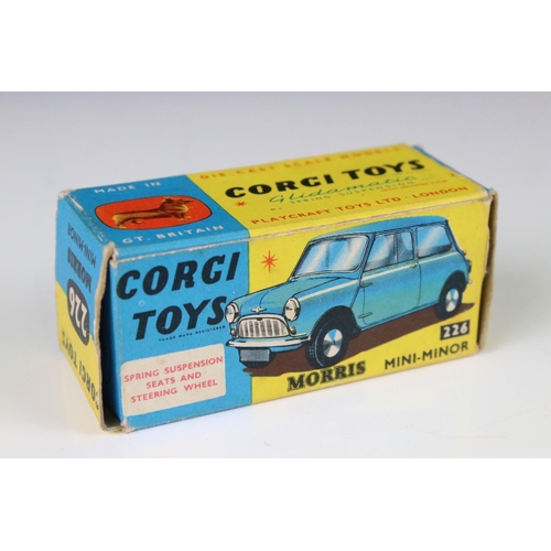 1358 - Two boxed Corgi Mini diecast models to include 249 Mini Cooper with de-luxe wickerwork in main body ... 