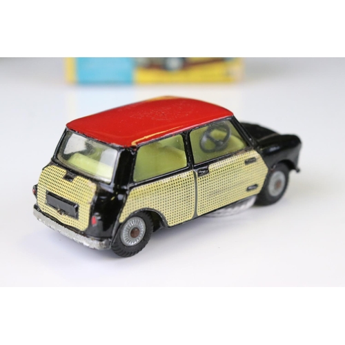 1358 - Two boxed Corgi Mini diecast models to include 249 Mini Cooper with de-luxe wickerwork in main body ... 