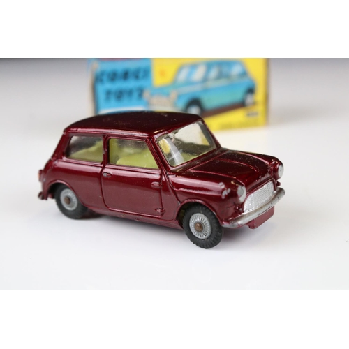 1358 - Two boxed Corgi Mini diecast models to include 249 Mini Cooper with de-luxe wickerwork in main body ... 