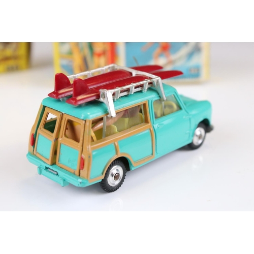 1359 - Two boxed Corgi diecast models to include 485 BMC Mini Countryman with 2 x surfboards & surfer figur... 