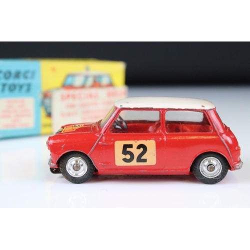 1361 - Boxed Corgi 321 Special Release 1965 Monte Carlo Winner BMC Mini Cooper S with authentic trim diecas... 