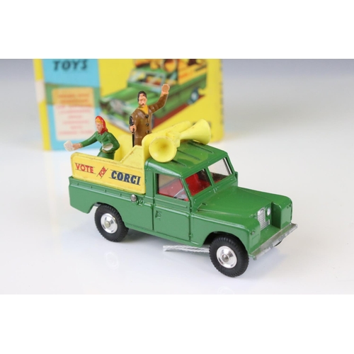 1364 - Boxed Corgi 472 Public Address Vehicle diecast model with both figures, diecast & decals vg, gd box ... 