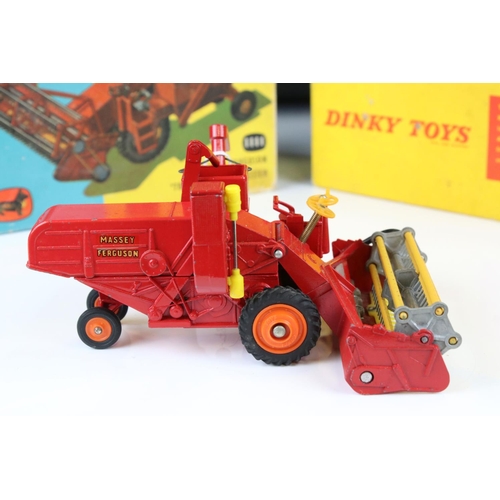 1366 - Two boxed diecast farming models to include Dinky 310 Farm Tractor & Hay Rake with driver and Corgi ... 