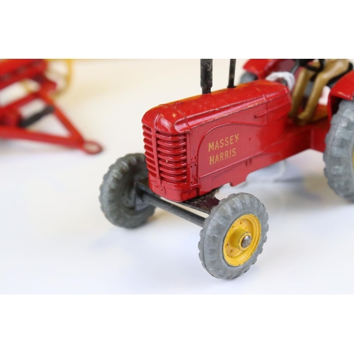 1366 - Two boxed diecast farming models to include Dinky 310 Farm Tractor & Hay Rake with driver and Corgi ... 