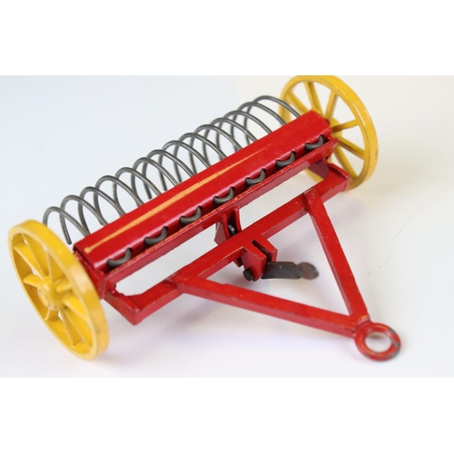 1366 - Two boxed diecast farming models to include Dinky 310 Farm Tractor & Hay Rake with driver and Corgi ... 