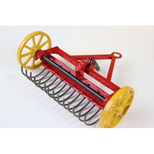 1366 - Two boxed diecast farming models to include Dinky 310 Farm Tractor & Hay Rake with driver and Corgi ... 