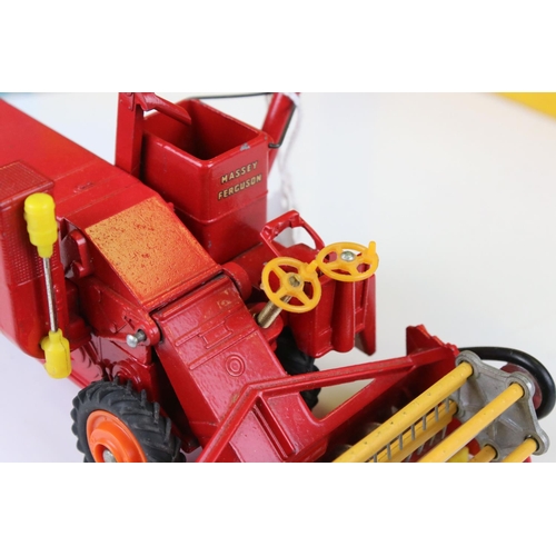 1366 - Two boxed diecast farming models to include Dinky 310 Farm Tractor & Hay Rake with driver and Corgi ... 