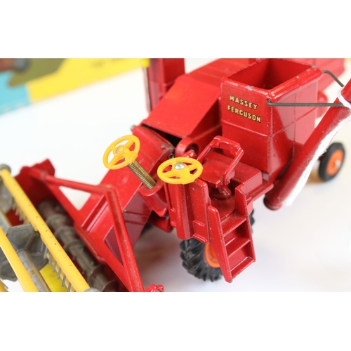 1366 - Two boxed diecast farming models to include Dinky 310 Farm Tractor & Hay Rake with driver and Corgi ... 