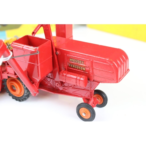 1366 - Two boxed diecast farming models to include Dinky 310 Farm Tractor & Hay Rake with driver and Corgi ... 