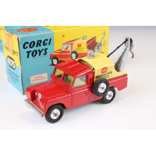 1370 - Three boxed Corgi diecast models to include 4175S Land Rover Breakdown Truck (diecast with paint chi... 