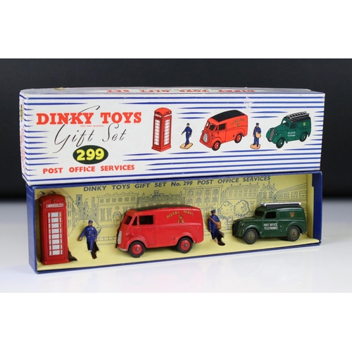 1374 - Boxed Dinky 299 Post Office Services Gift Set, includes 260 Royal Mail Van, 261 Telephone Service Va... 