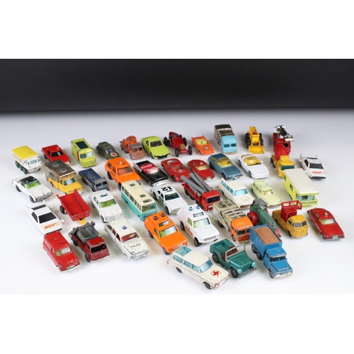 1375 - Around 40 diecast models to include Corgi Juniors, Husky and Matchbox examples, play worn