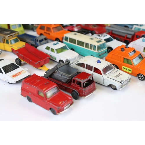 1375 - Around 40 diecast models to include Corgi Juniors, Husky and Matchbox examples, play worn