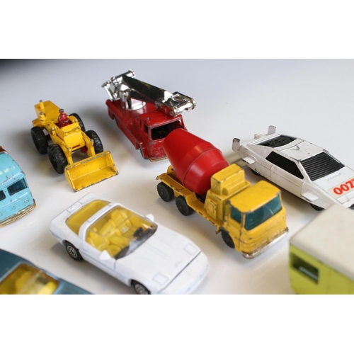 1375 - Around 40 diecast models to include Corgi Juniors, Husky and Matchbox examples, play worn