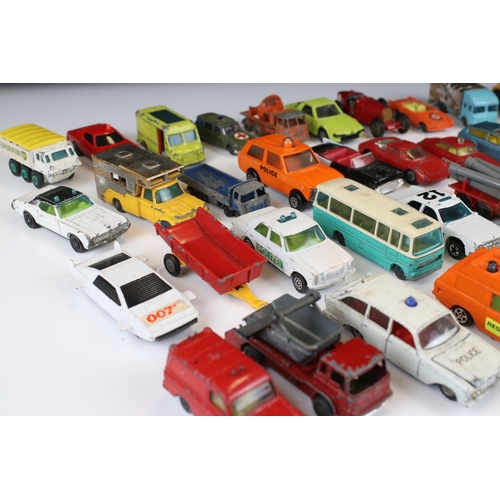 1375 - Around 40 diecast models to include Corgi Juniors, Husky and Matchbox examples, play worn