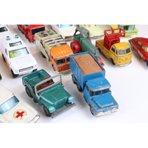 1375 - Around 40 diecast models to include Corgi Juniors, Husky and Matchbox examples, play worn