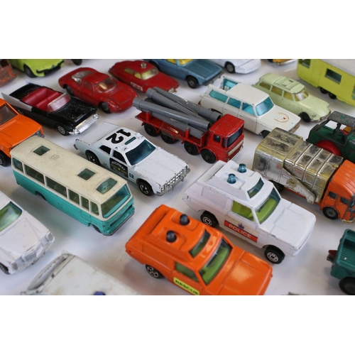 1375 - Around 40 diecast models to include Corgi Juniors, Husky and Matchbox examples, play worn