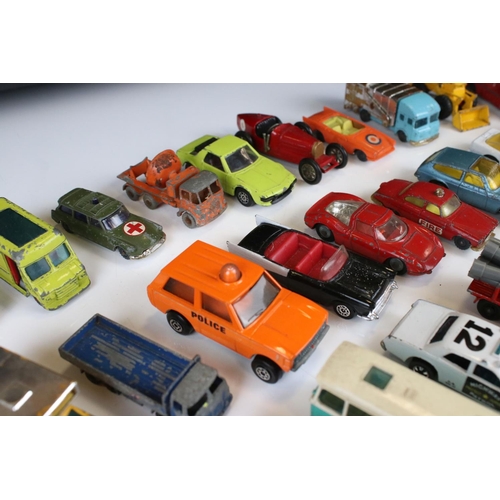 1375 - Around 40 diecast models to include Corgi Juniors, Husky and Matchbox examples, play worn