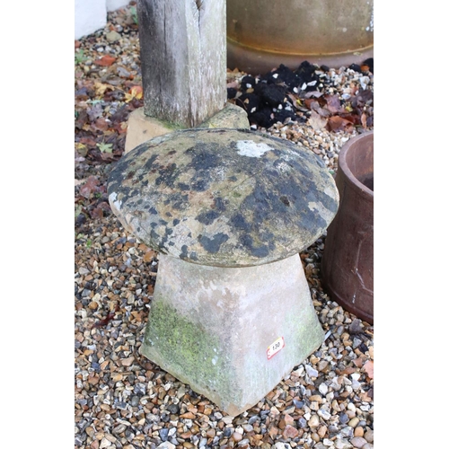 130 - Small 19th century Sandstone Staddle Stone, 50cm high