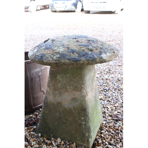 130 - Small 19th century Sandstone Staddle Stone, 50cm high