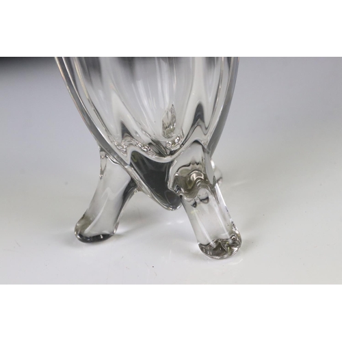 173 - Mid century 1950's / 1960's Glass and White Metal ' Atomic ' shaped Sugar Sifter, 16cm high