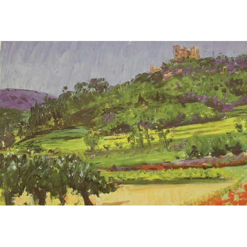 547 - Frederick Gore RA (1913 - 2009) Signed Limited Edition Lithograph titled ' A Field of Poppies, Lacos... 