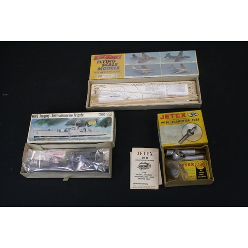 354 - Group of 14 boxed plastic & wooden kits and diecast models, to include sealed West Wings Hawker Sea ... 