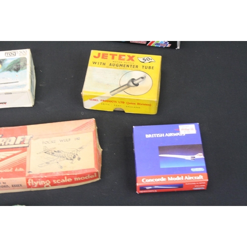 354 - Group of 14 boxed plastic & wooden kits and diecast models, to include sealed West Wings Hawker Sea ... 