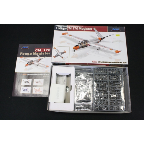 362 - 11 Boxed Plastic model kits to include 3 x Meng 1/72 DS004 Light Fighter Bomber kits, 3 x AMK 1/48 k... 