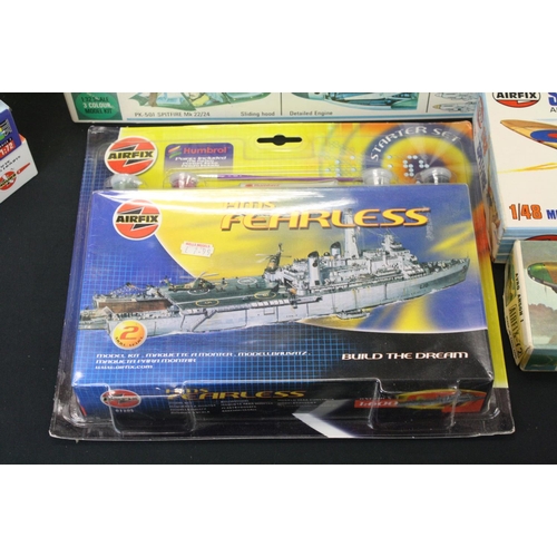 367 - 22 Boxed & unbuilt plastic model kits featuring Airfix, Matchbox & Revell examples to include Matchb... 