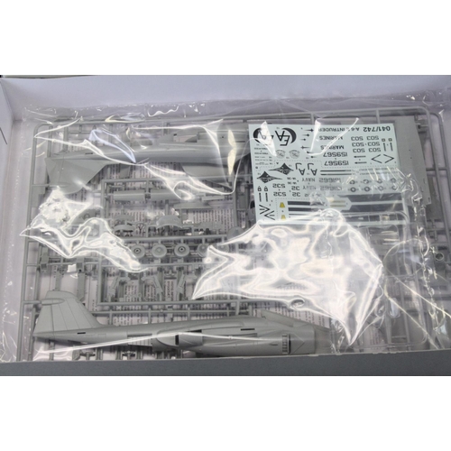 371 - Six boxed plastic model kits to include 4 x Tamiya 1/72 (60742 U.S Navy A-6E Intruder, 60703 Lockhee... 