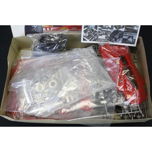 372A - Two boxed Tamiya plastic model kits to include 1/12 Ferrari 312T4 & 1/35 35100 Churchill Crocodile, ... 