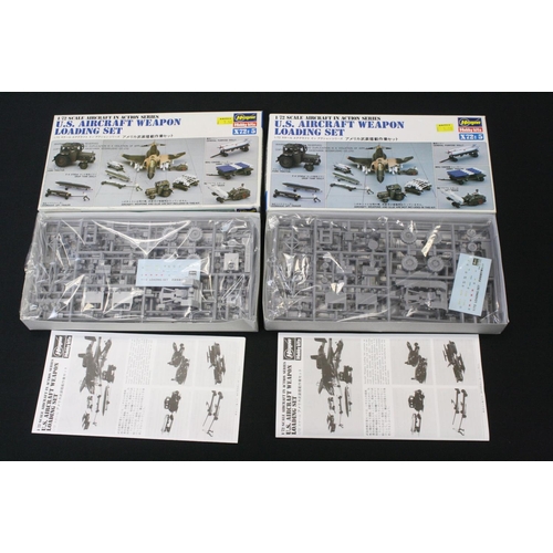 377 - 10 Boxed Hasegawa plastic model kits to include 3 x 1/48 36006 U.S.Navy Pilot / Deck Crew Set A, 2 x... 