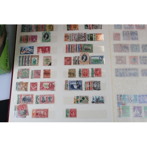 400A - Quantity of Stamps in Albums, Stamps in folders, Empty Stamps Books and Folders, British and World