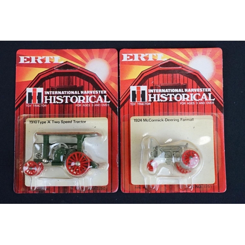 1237A - 16 Carded Ertl Historical International Harvester Toy Tractors