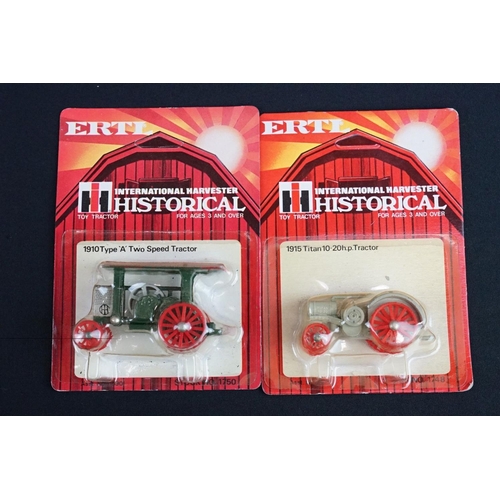 1237A - 16 Carded Ertl Historical International Harvester Toy Tractors