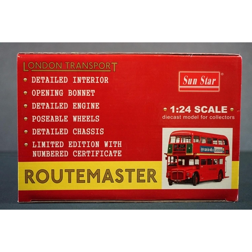 1084 - Boxed ltd edn Sun Star 2908 Routemaster WLT 870, The first production Routemaster with a Leyland eng... 