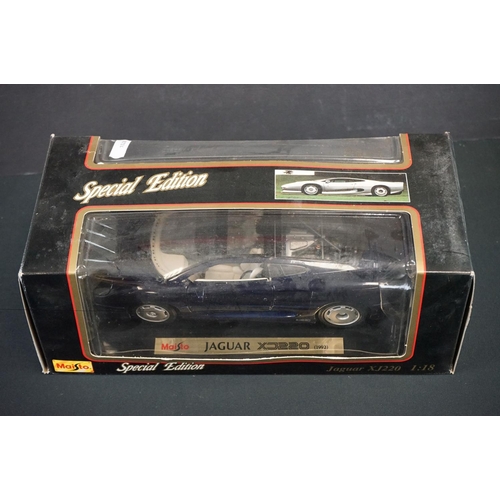 1088 - Eight Boxed Maisto Special Edn diecast models to include 7 x 1:18 scale (Dodge Viper GTS, Jaguar XJ ... 