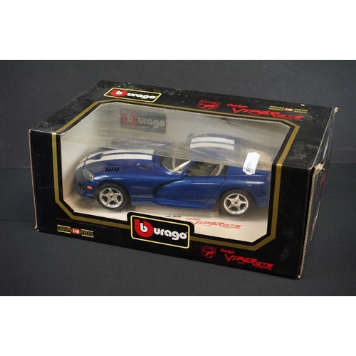 1088 - Eight Boxed Maisto Special Edn diecast models to include 7 x 1:18 scale (Dodge Viper GTS, Jaguar XJ ... 