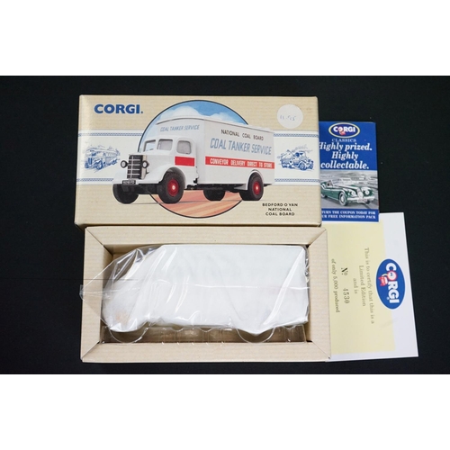 1091 - Eight Boxed Corgi diecast models to include 6 x Classic Commercials from Corgi with certificates (97... 