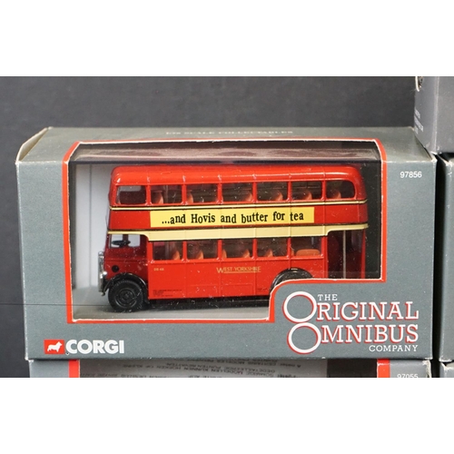 1095 - 13 Boxed / cased Corgi Original Omnibus diecast models, to include ltd edn examples, featuring 97055... 