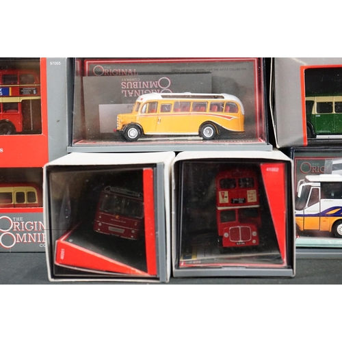 1095 - 13 Boxed / cased Corgi Original Omnibus diecast models, to include ltd edn examples, featuring 97055... 