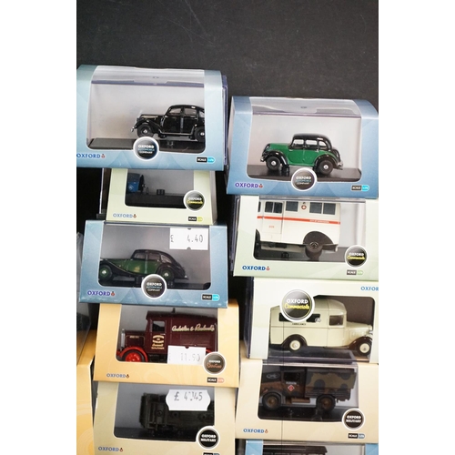 1096 - 40 Boxed / cased Oxford Diecast models to include 10 x Oxford Commercials (76CM007, 76FTB002, 434AK0... 