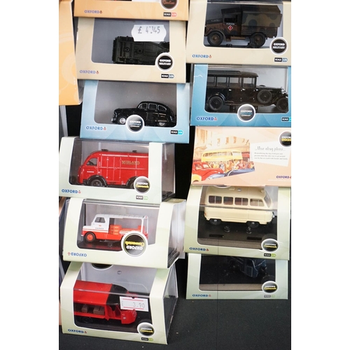 1096 - 40 Boxed / cased Oxford Diecast models to include 10 x Oxford Commercials (76CM007, 76FTB002, 434AK0... 