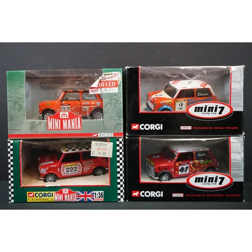 1099 - 12 Boxed Corgi Mini diecast models to include 6 x Mini 7 & 6 x Mini Mania, diecast excellent, boxes ... 