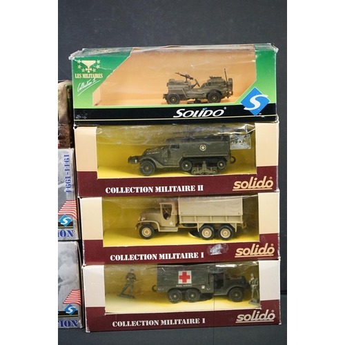 1102 - Nine cased / boxed military diecast models to include 6 x Solido (2 x 50th Anniversary, 2 x Collecti... 