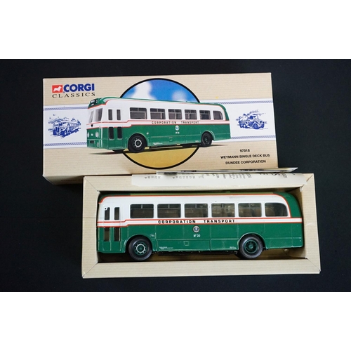 1103 - 12 Boxed Corgi Classics Public Transport from Corgi diecast models with certificates to include 9711... 