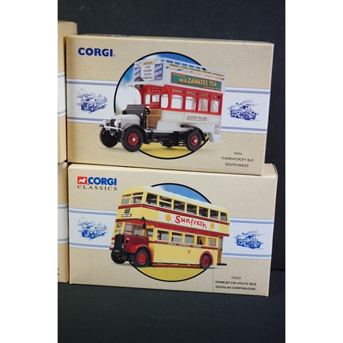 1103 - 12 Boxed Corgi Classics Public Transport from Corgi diecast models with certificates to include 9711... 