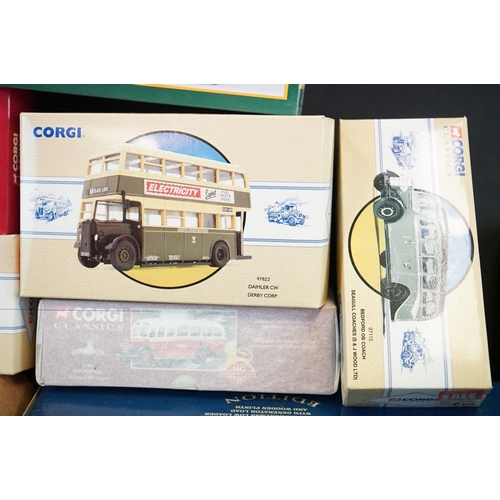 1188 - 19 Boxed Corgi Classics diecast models to include 3 x Public Transport (97822, 97115, 97363), 2 x Br... 