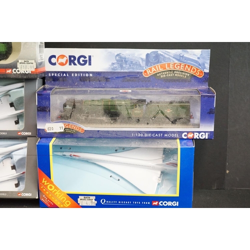 1193 - 10 Boxed Corgi diecast models to include 5 x aeroplane models (ltd edn Gemini Jets Concorde two piec... 